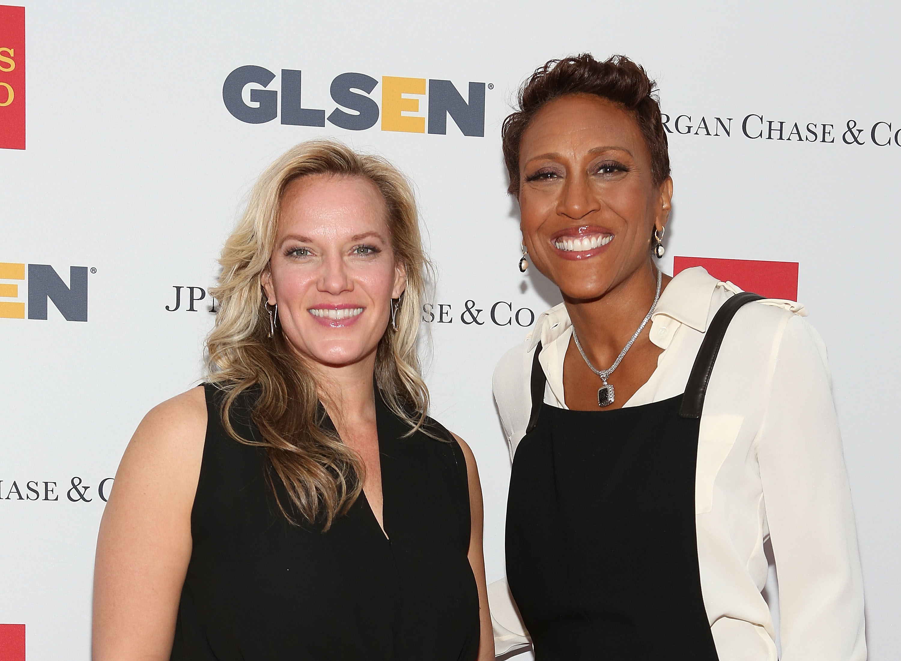 Amber Laign and Robin Roberts at the 11th Annual GLSEN Respect Awards in New York City, 2014 | Source: Getty Images