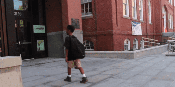14-year-old Curtis Lawrence at George Washington University | Photo: YouTube/GW Hatchet Video