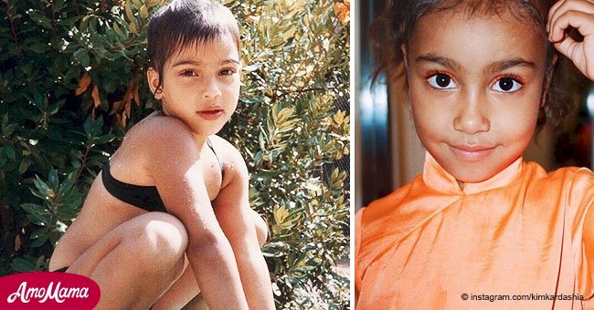 Kim ‘Baby K’ Kardashian looks like her daughter’s twin sister in rare childhood photo
