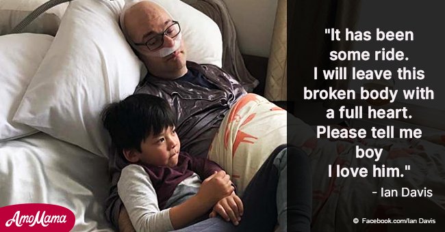 Dad shares a last heartbreaking photo with son hours before his death