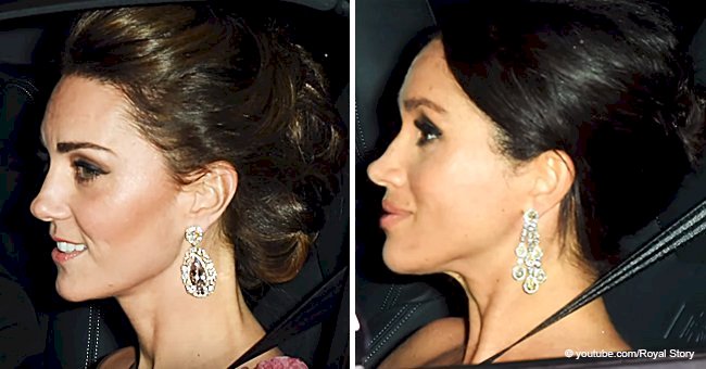 Meghan and Kate turn heads in matching updos and diamond earrings at Prince Charles’ birthday
