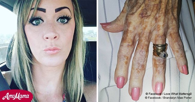 Elderly lady in nursing home is ashamed of her 'ugly' hands until nurse explains their beauty