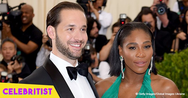 Serena Williams' husband steals hearts with photo of baby Olympia striking a superhero pose