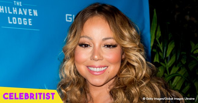 Mariah Carey stuns in long colorful dress in recent picture with her children