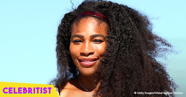 Serena Williams flaunts sculpted leg while posing with daughter Olympia in a stroller in recent pic