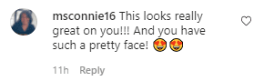 A fan's comment on Pat Smith's new blonde hairstyle. | Photo: Instagram/Patsmithty