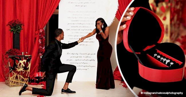 Love story goes viral after man proposes to his girlfriend with 6 engagement rings