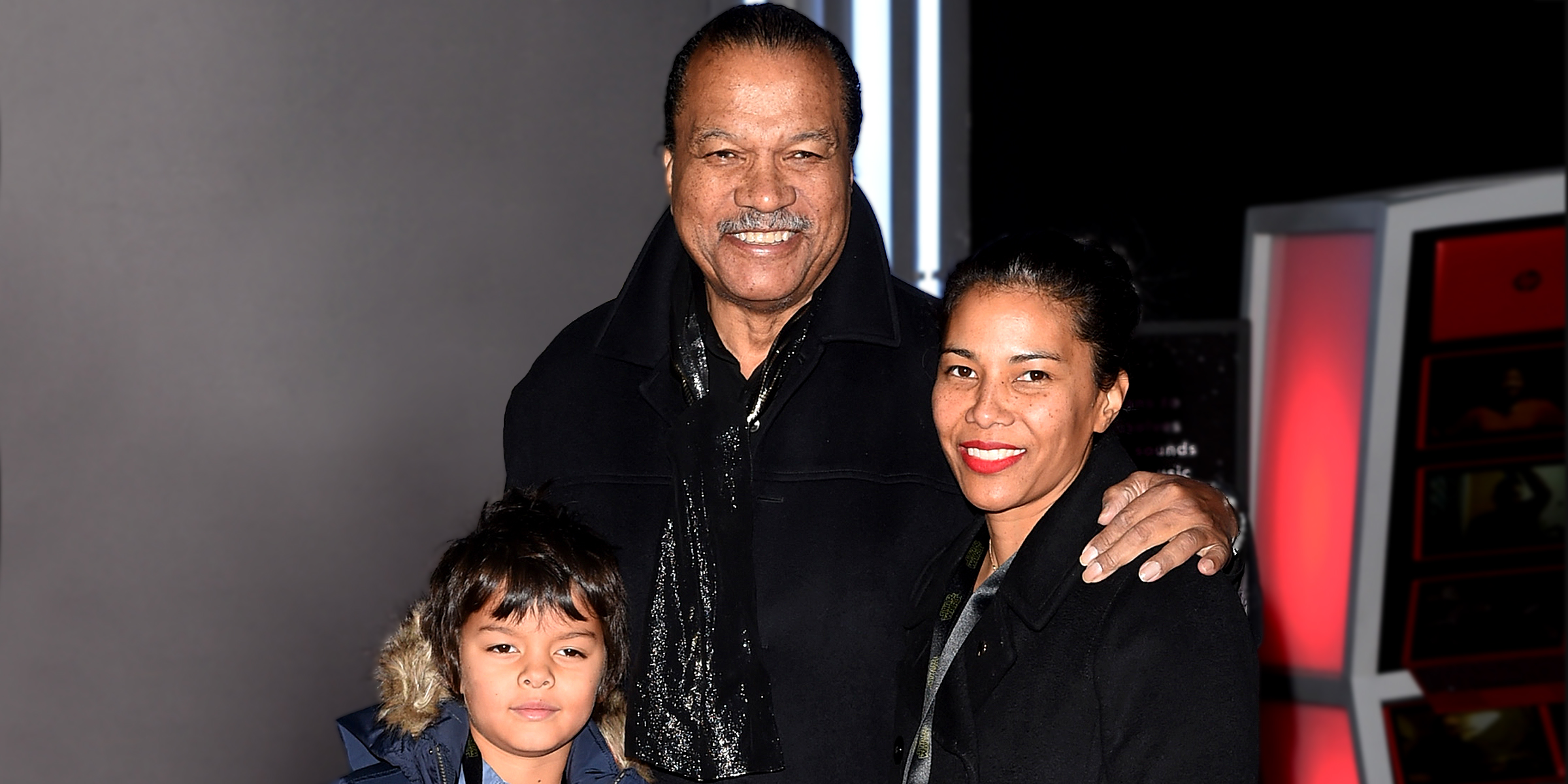 Billy Dee Williams, Teruko Nakagami, and their grandson Finnegan | Source: Getty Images