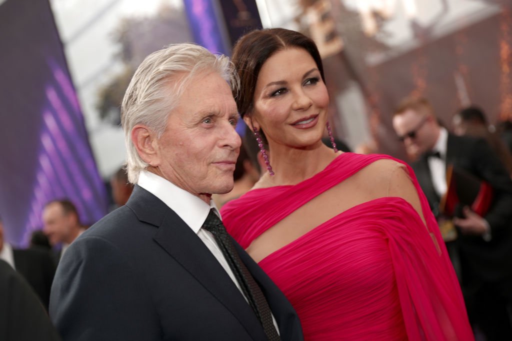 Michael Douglas and Catherine Zeta-Jones on the red carpet during the 71st Annual Primetime Emmy Awards, 2019, Los Angeles, California. | Photo: Getty Images