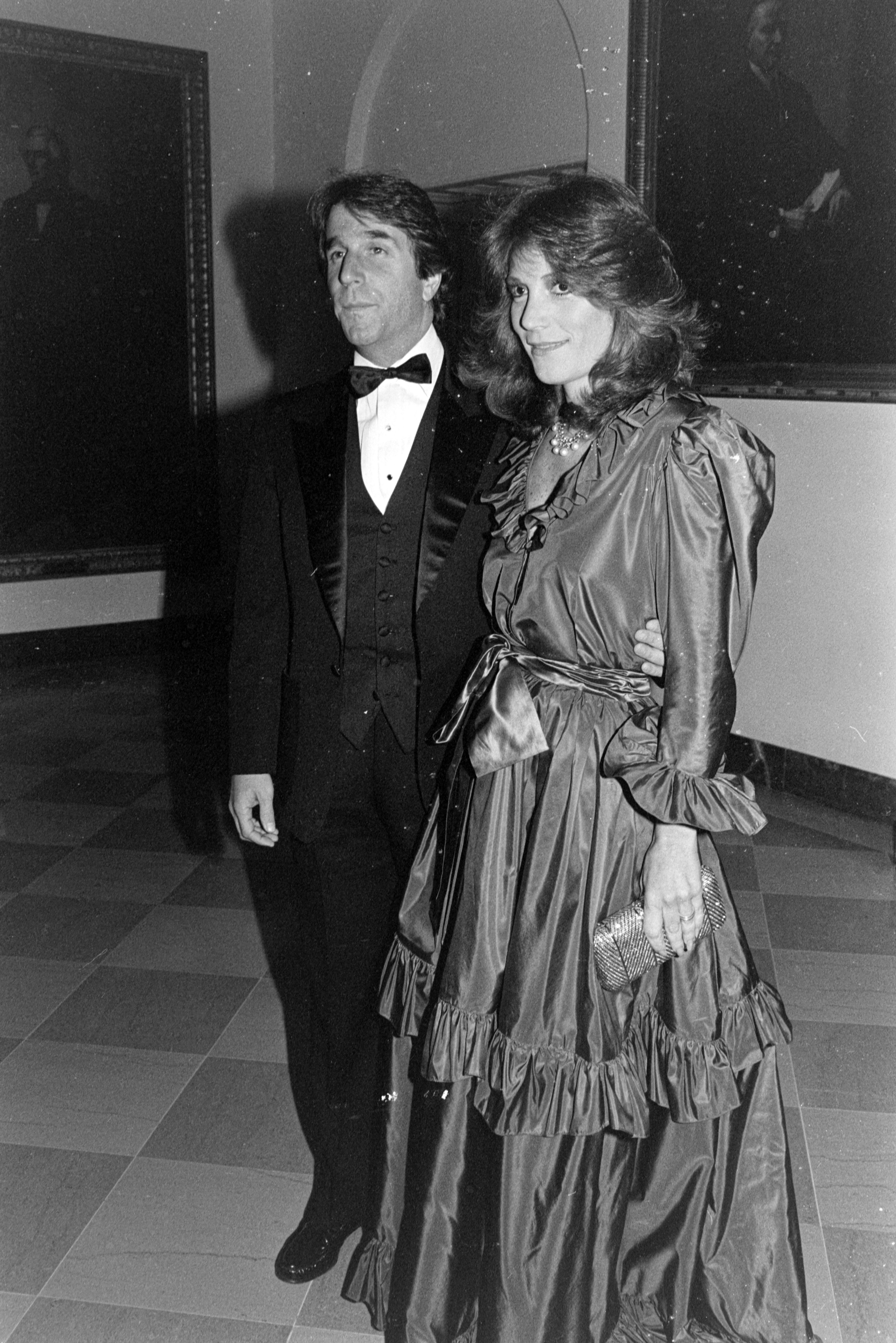 Henry Winkler and Stacey Weitzman at a White House event in Washington, D.C., on November 16, 1984 | Source: Getty Images