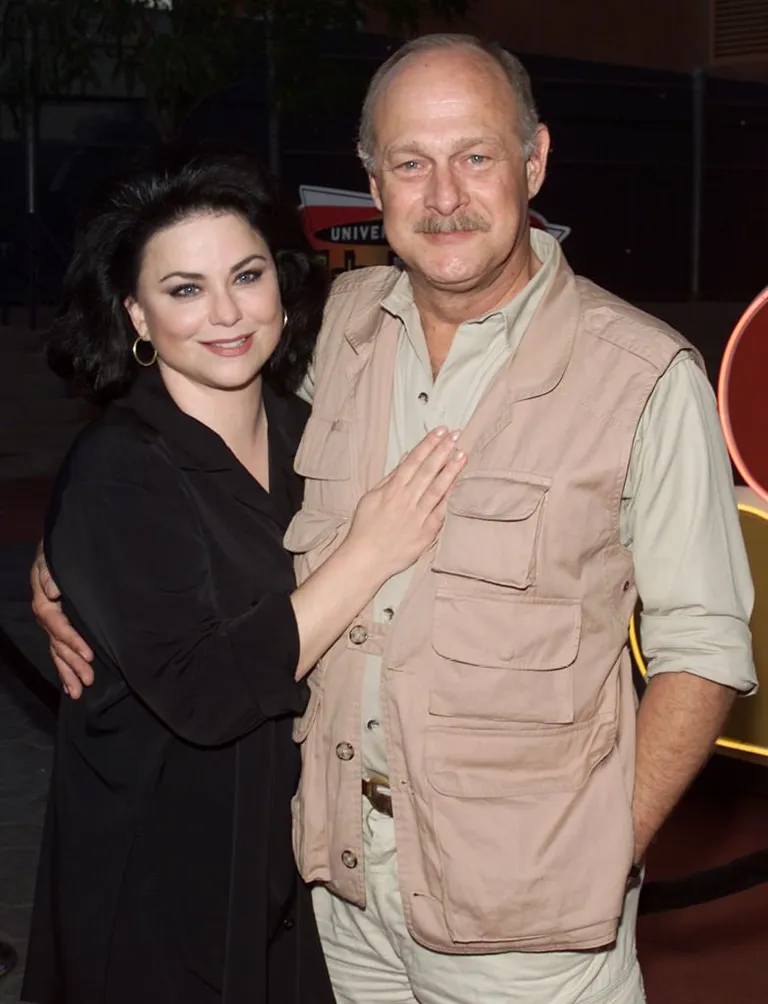Delta Burke(Dag) and husband Gerald McRainey at NBC's party held for the Television Critics Association. The party was held at Jillians at Universal City Walk in Los Angeles, Ca. 7/19/00 | Source: Getty Images