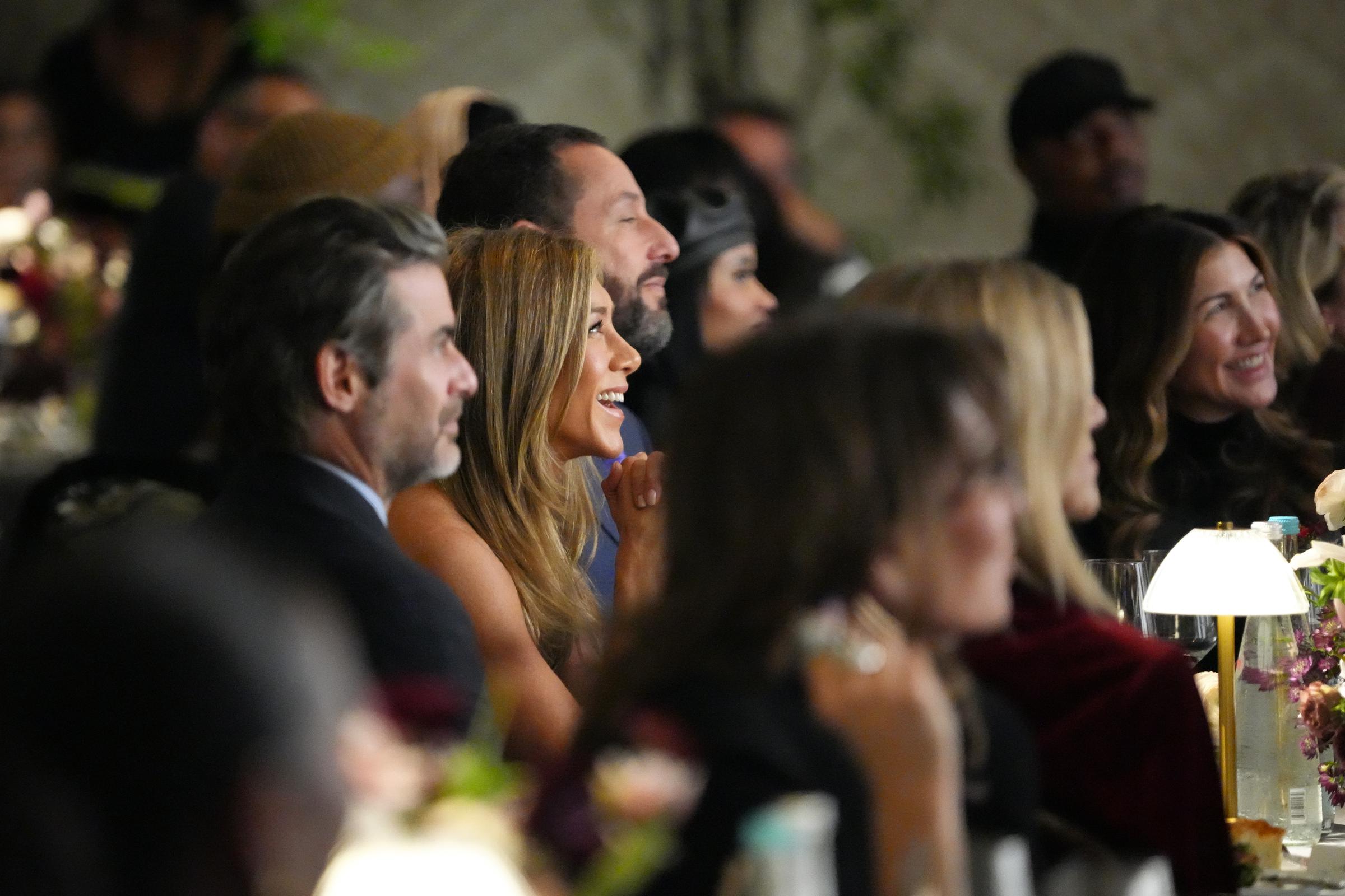 Jim Curtis and Jennifer Aniston attend ELLE's Women in Hollywood Celebration on November 17, 2025 | Source: Getty Images