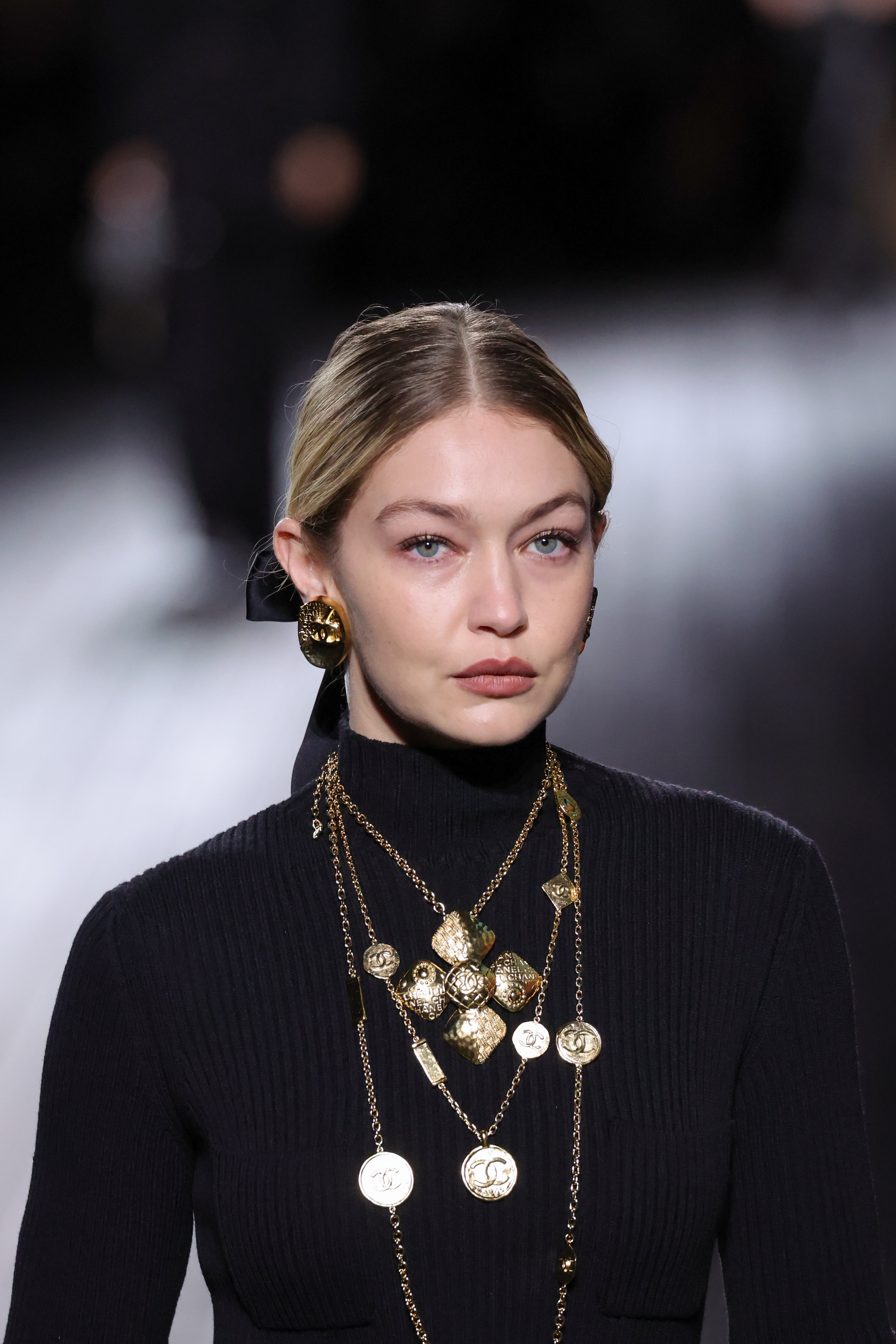 Gigi Hadid walks the runway during the Chanel Womenswear Fall/Winter 2024-2025 show on March 5, 2024 in Paris, France | Source: Getty Images