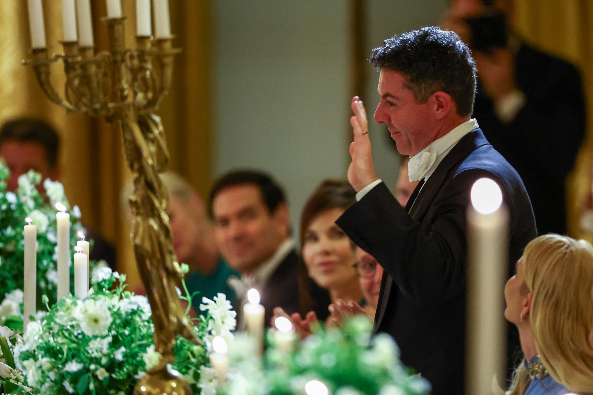 Rory McIlroy attends a State Dinner hosted by Donald Trump and Melania Trump honoring King Charles III and Queen Camilla in the White House East Room, April 28, 2026. | Source: Getty Images