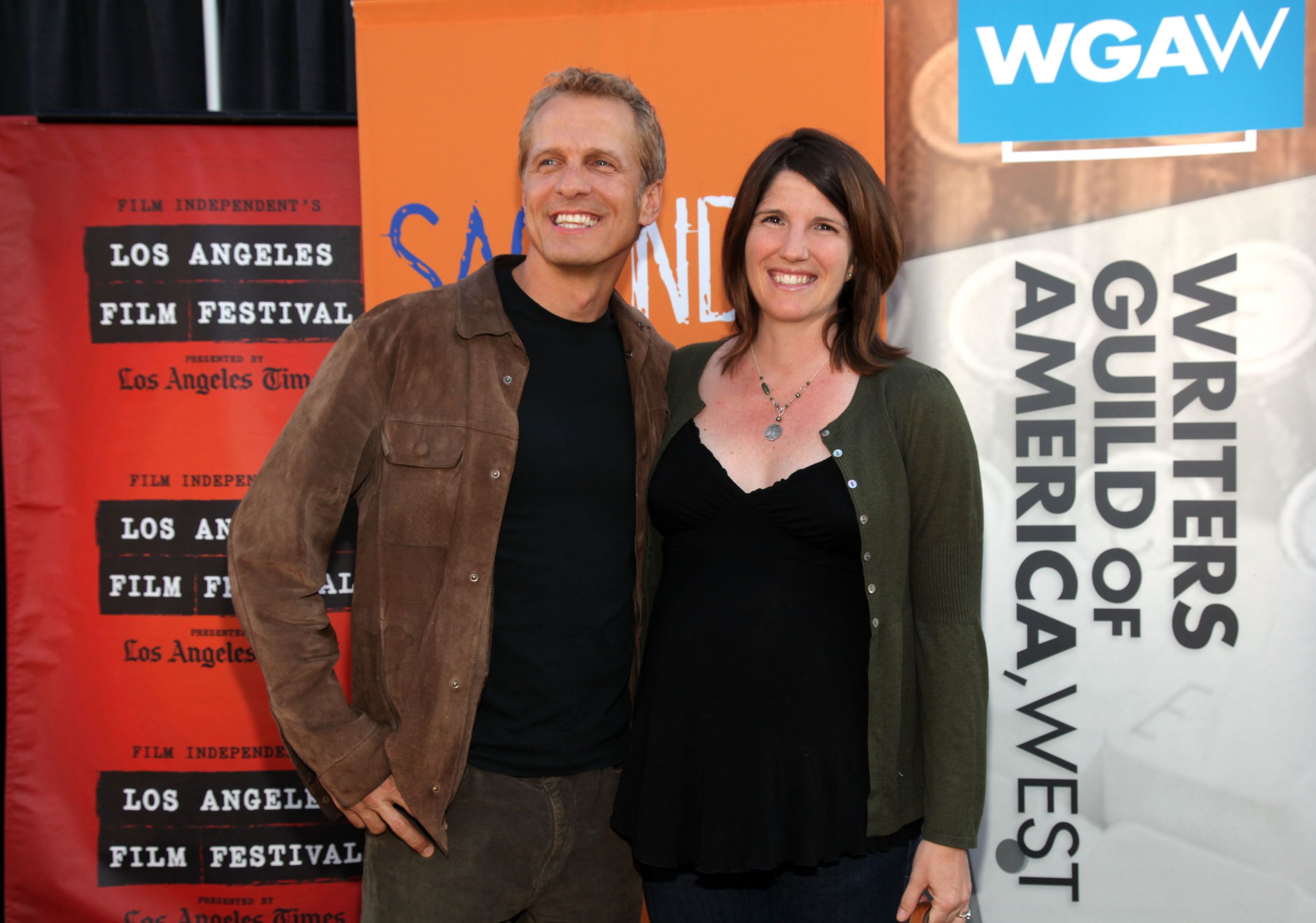 Patrick Fabian and Mandy Steckelberg during the SAG Indie/WGA Party during the 2010 Los Angeles Film Festival at J Lounge on June 23, 2010 in Los Angeles, California. | Source: Getty Images