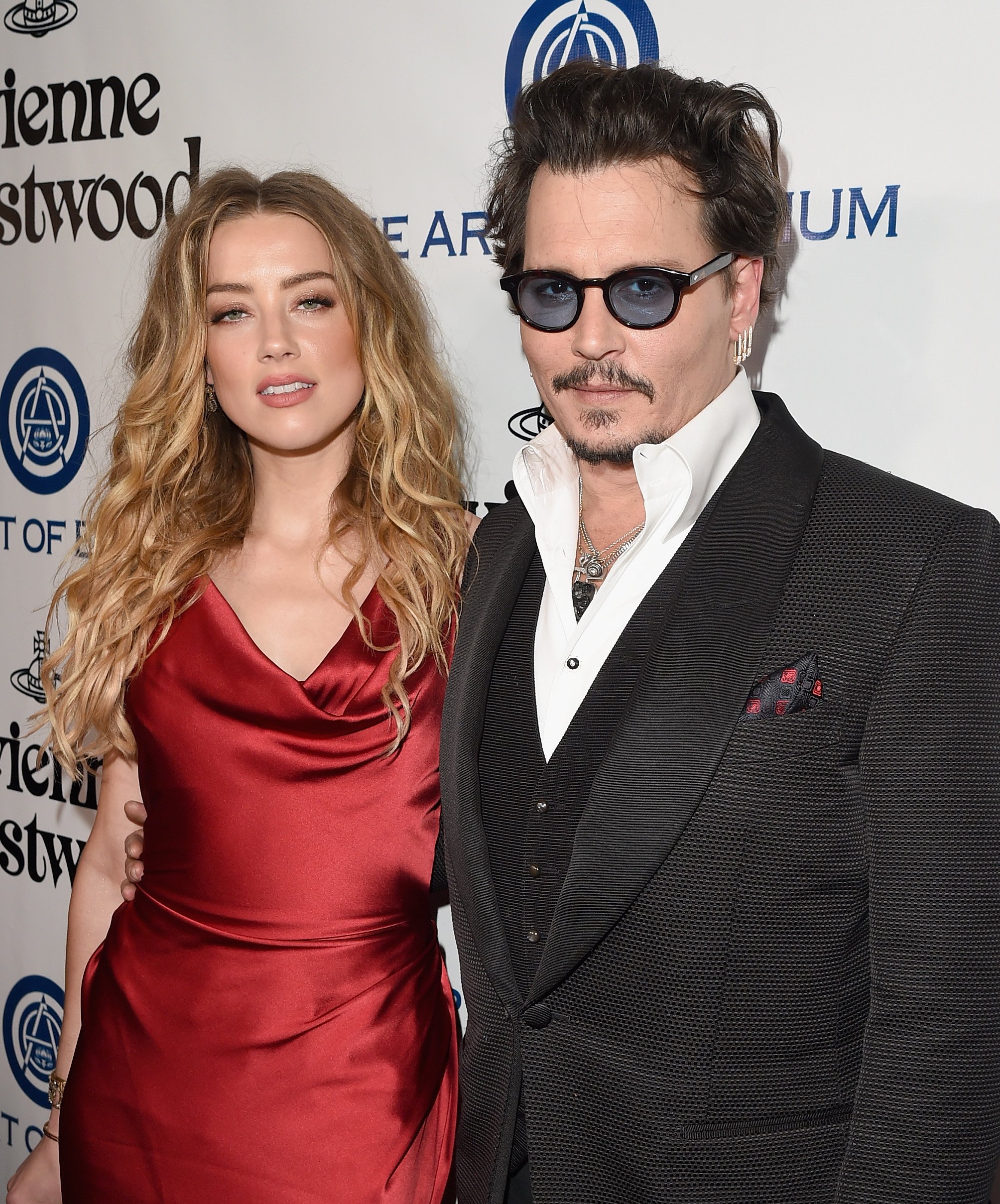 Amber Heard and Johnny Depp at The Art of Elysium Heaven Gala on January 9, 2016, in Culver City, California. | Source: Jason Merritt/Getty Images