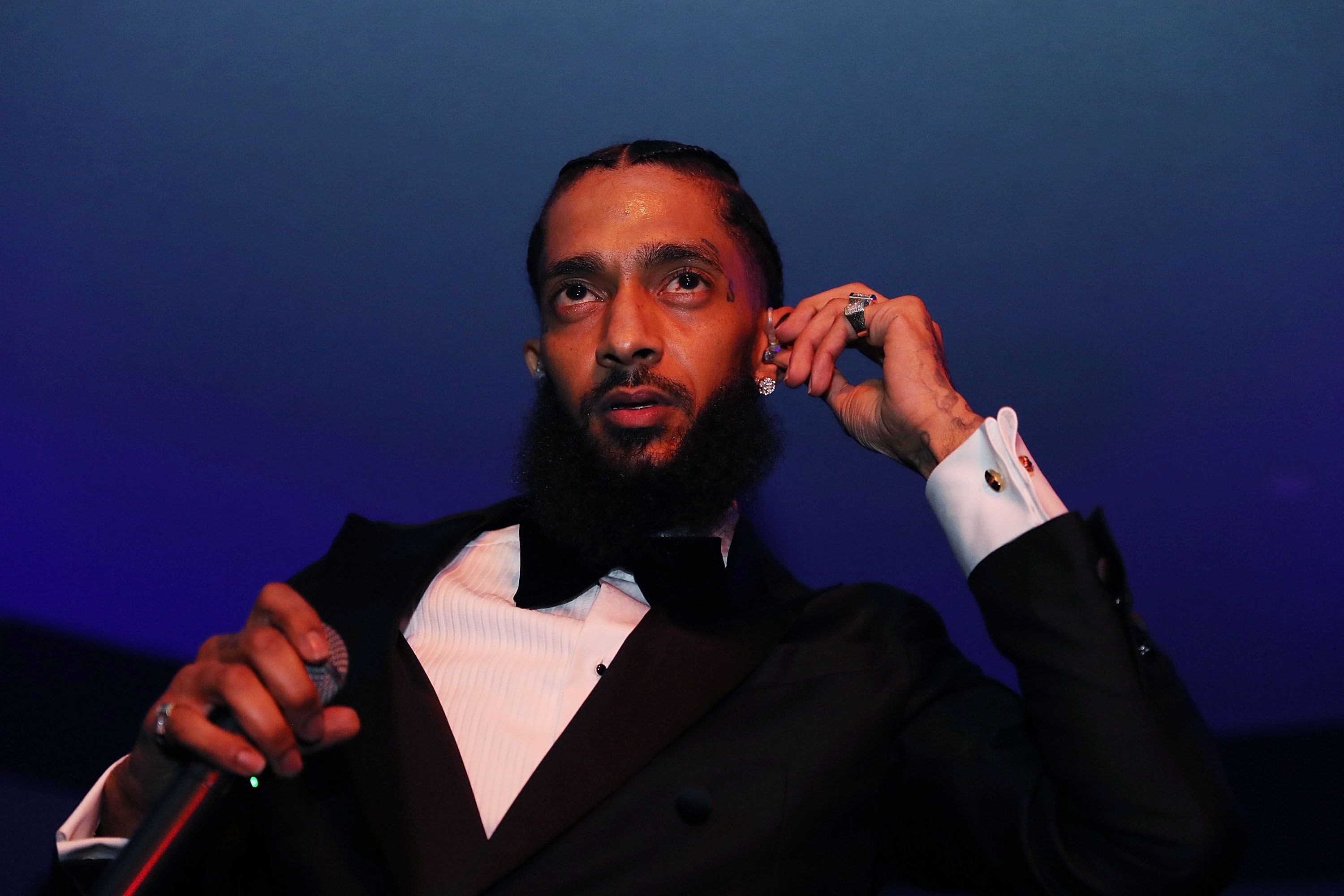 Nipsey Hussle during the Nipsey Hussle Grammy Celebration at The Peppermint Club on February 8, 2019 in Los Angeles, California. | Source: Getty Images