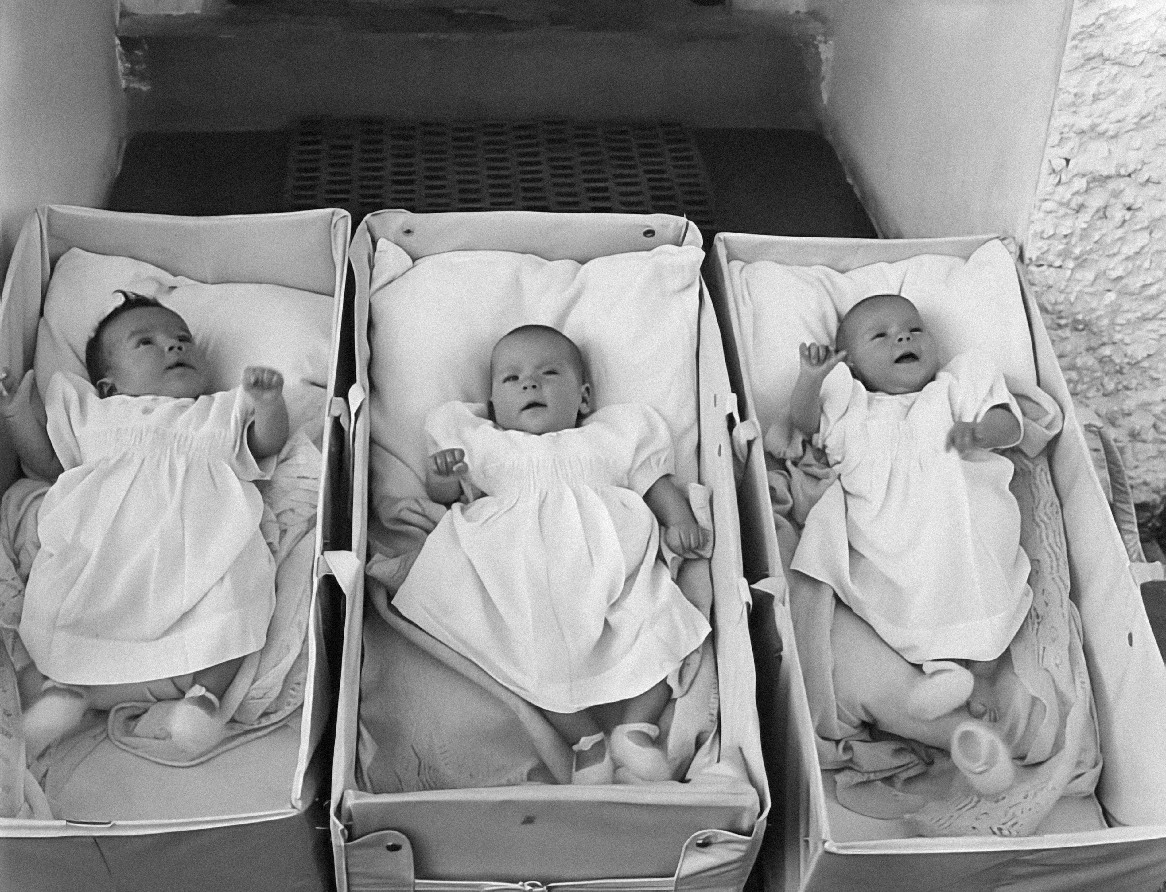 Triplet baby girls in bassinets | Source: Unsplash