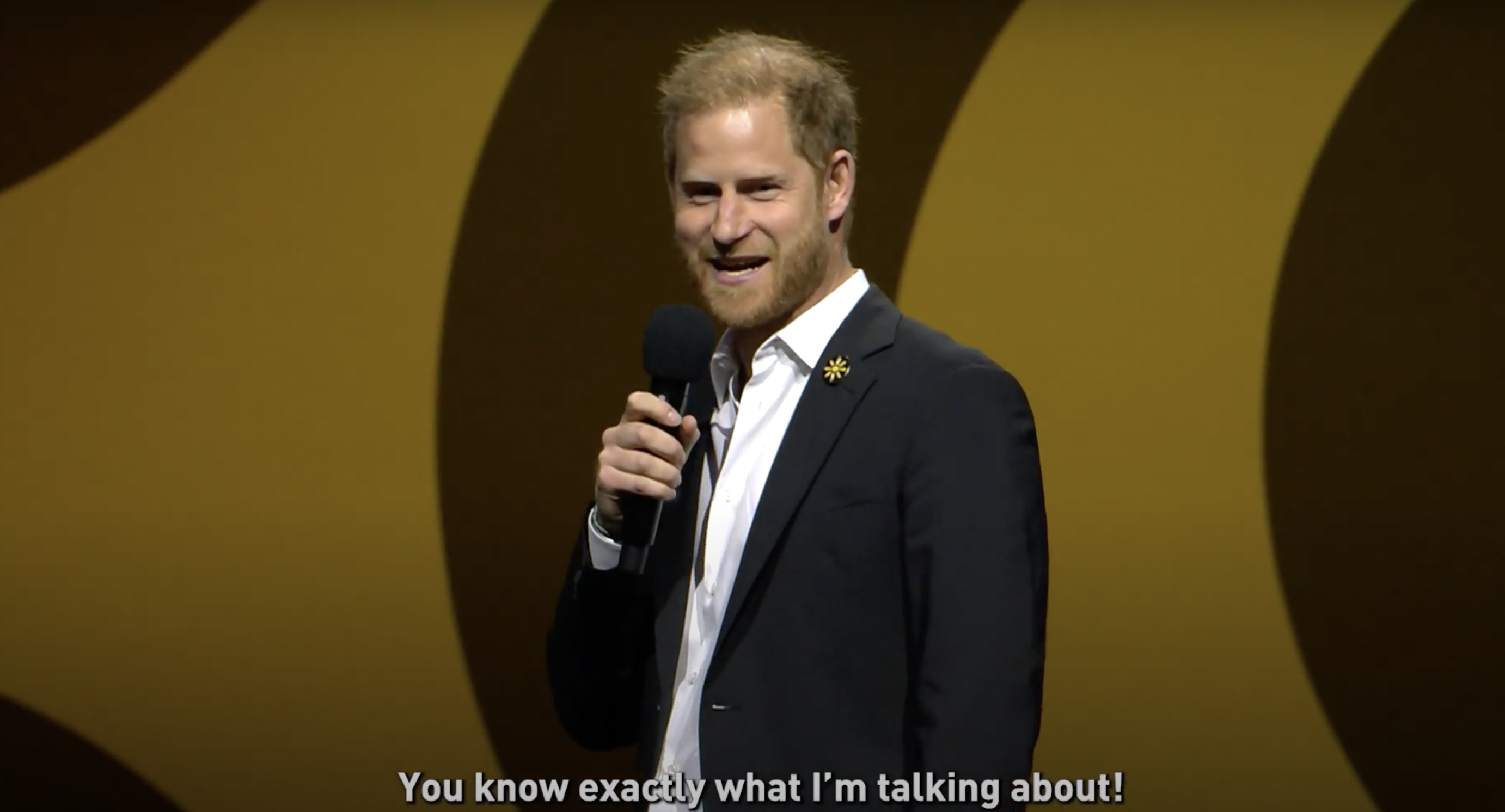 Prince Harry during his closing ceremony speech at the Invictus Games Vancouver Whistler 2025 on February 16, 2025, in Vancouver, Canada | Source: Youtube/Invictus Games Foundation