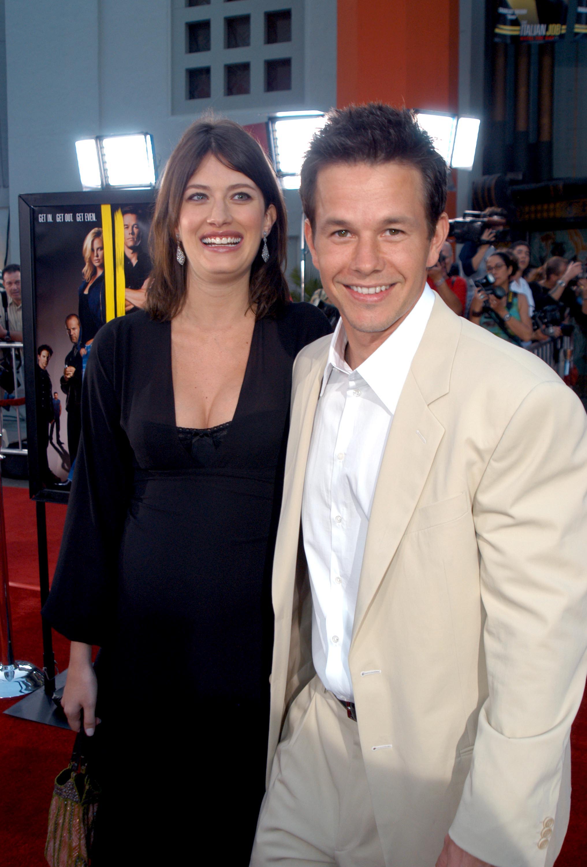 Former model Rhea Durham and Mark Wahlberg during "The Italian Job" movie premiere at Mann's Chinese Theater in Hollywood, California. / Source: Getty Images