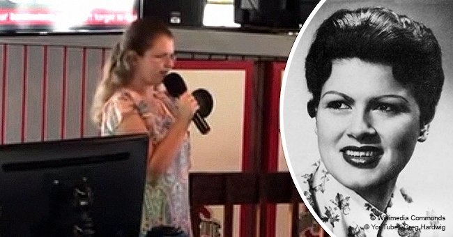 Young blind girl shows off her beautiful voice by performing iconic Patsy Cline song