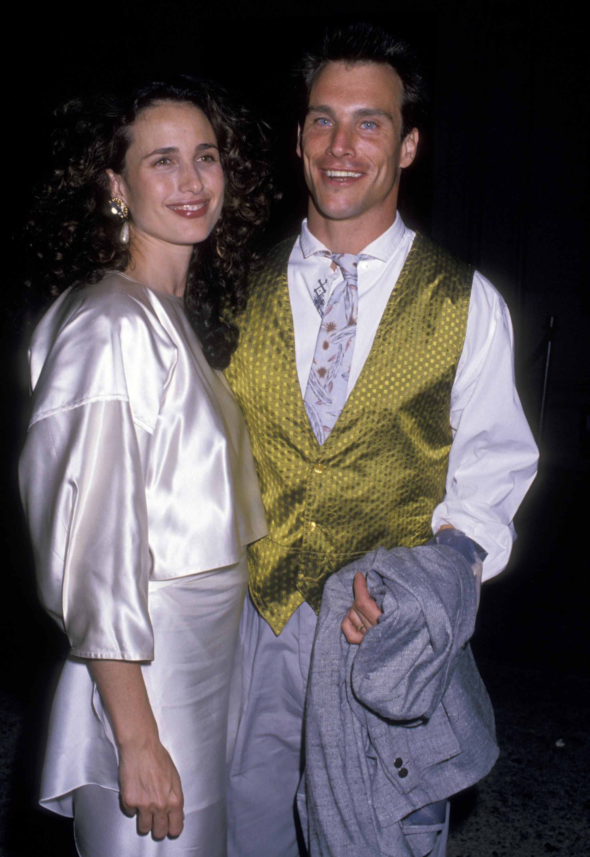 Andie MacDowell and Paul Qualley during "Sex, Lies, and Videotape's" New York City premiere party in New York City, in 1989 | Source: Getty Images