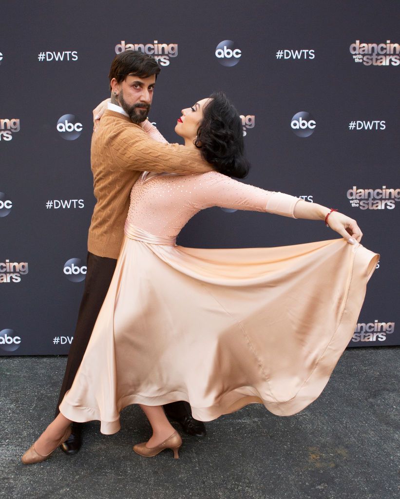 AJ McClean and Cheryl Burke during "Villains Night" on October 26, 2020 | Source: Getty Images