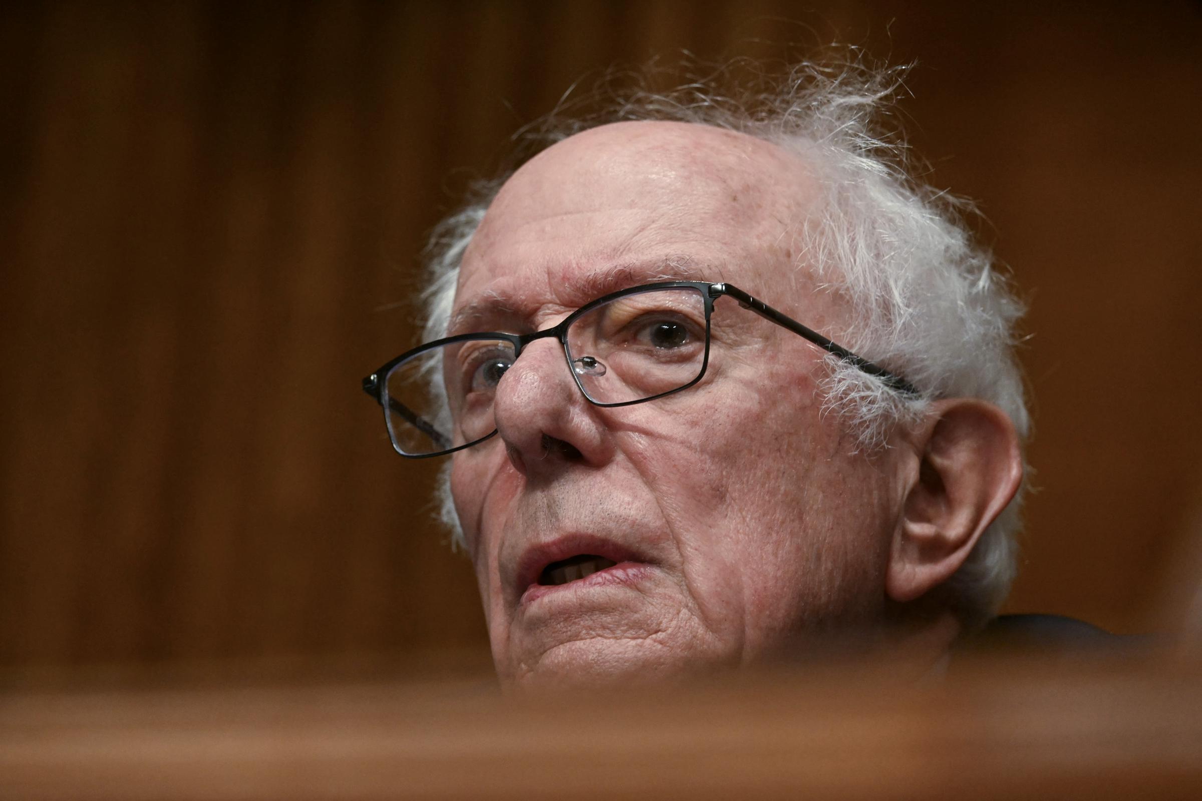 Bernie Sanders is pictured on Capitol Hill in Washington, D.C., on May 14, 2025 | Source: Getty Images