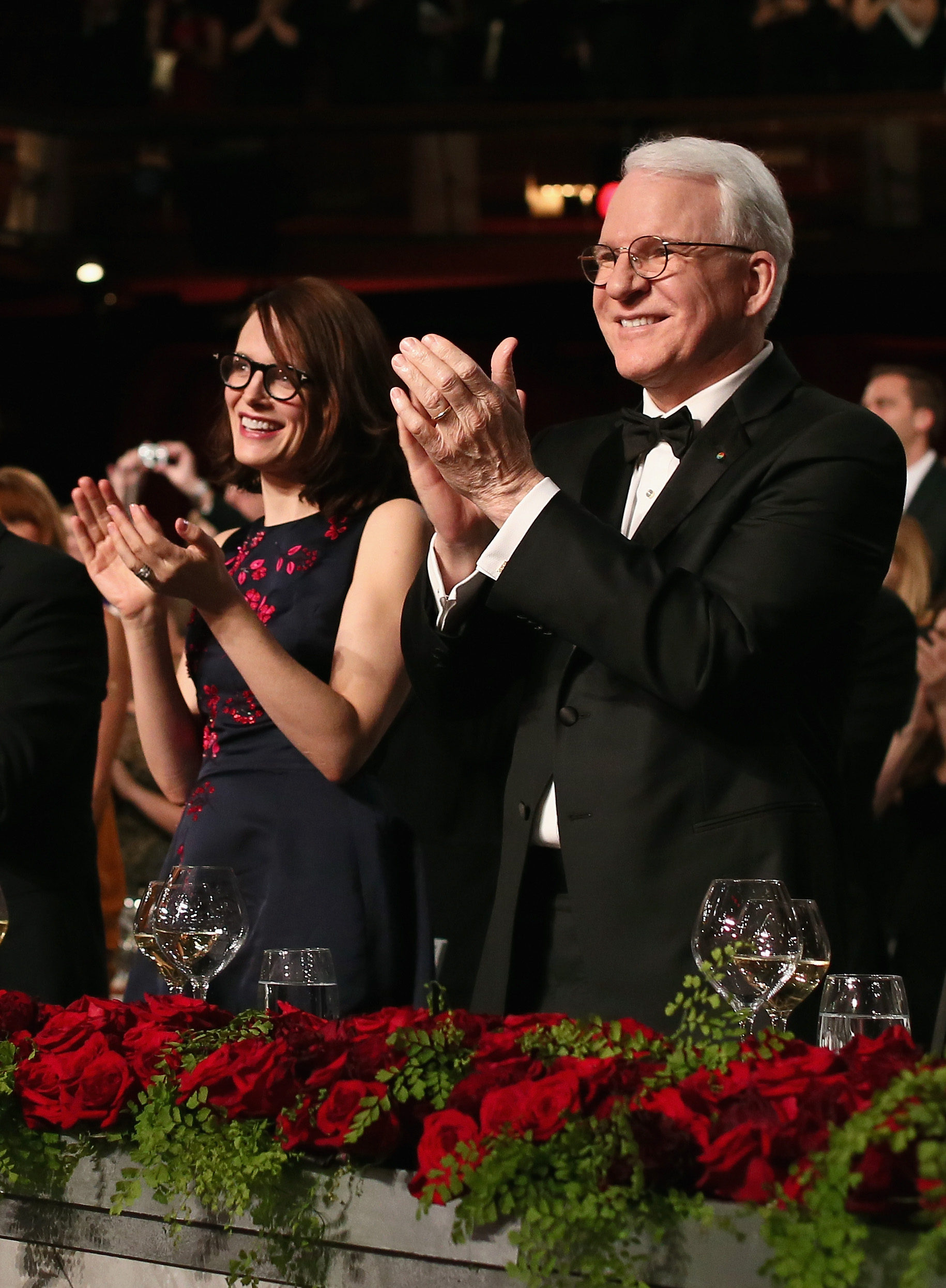 Steve Martin with his wife, Anne Stringfield, at the 2015 AFI Life Achievement Award Gala Tribute Honoring Steve Martin on June 4, 2015, in Hollywood, California. | Source: Getty Images