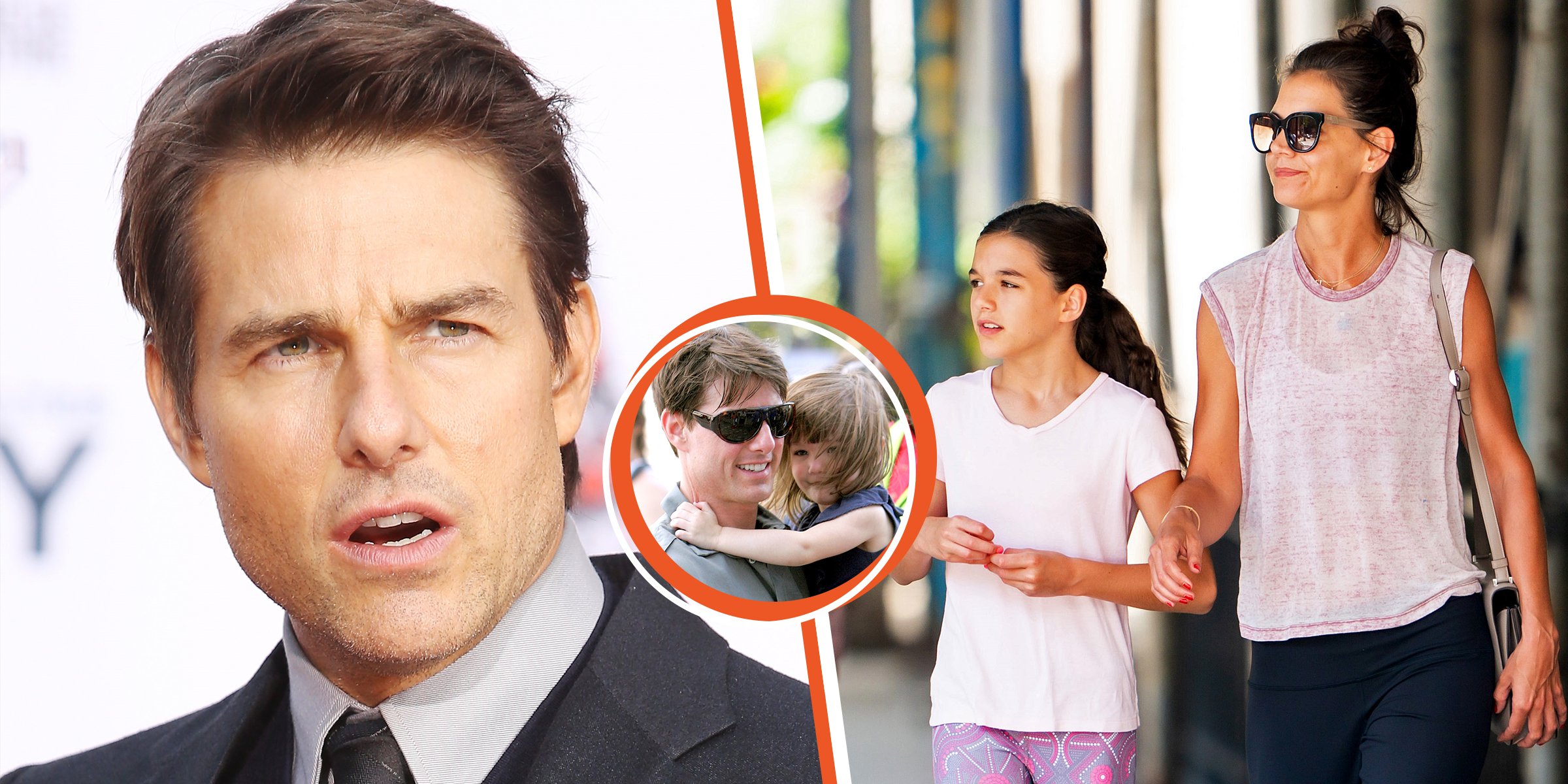 Tom Cruise | Tom Cruise and his daughter Suri. | Katie Holmes and Suri. | Source: Getty Images 