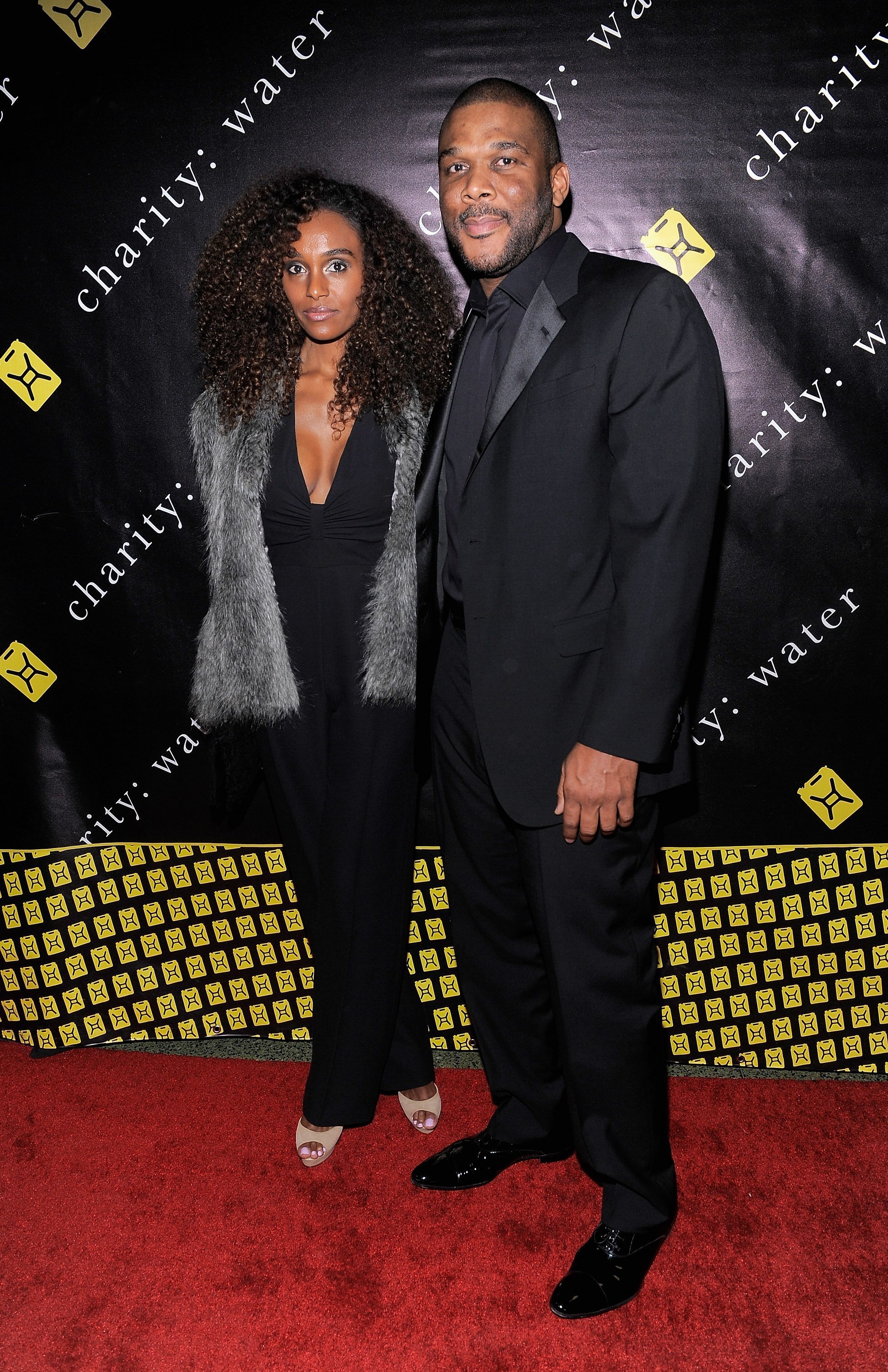 Gelila Bekele and Tyler Perry pose at the 6th Annual Charity: Ball on December 12, 2011 l Source: Getty Images
