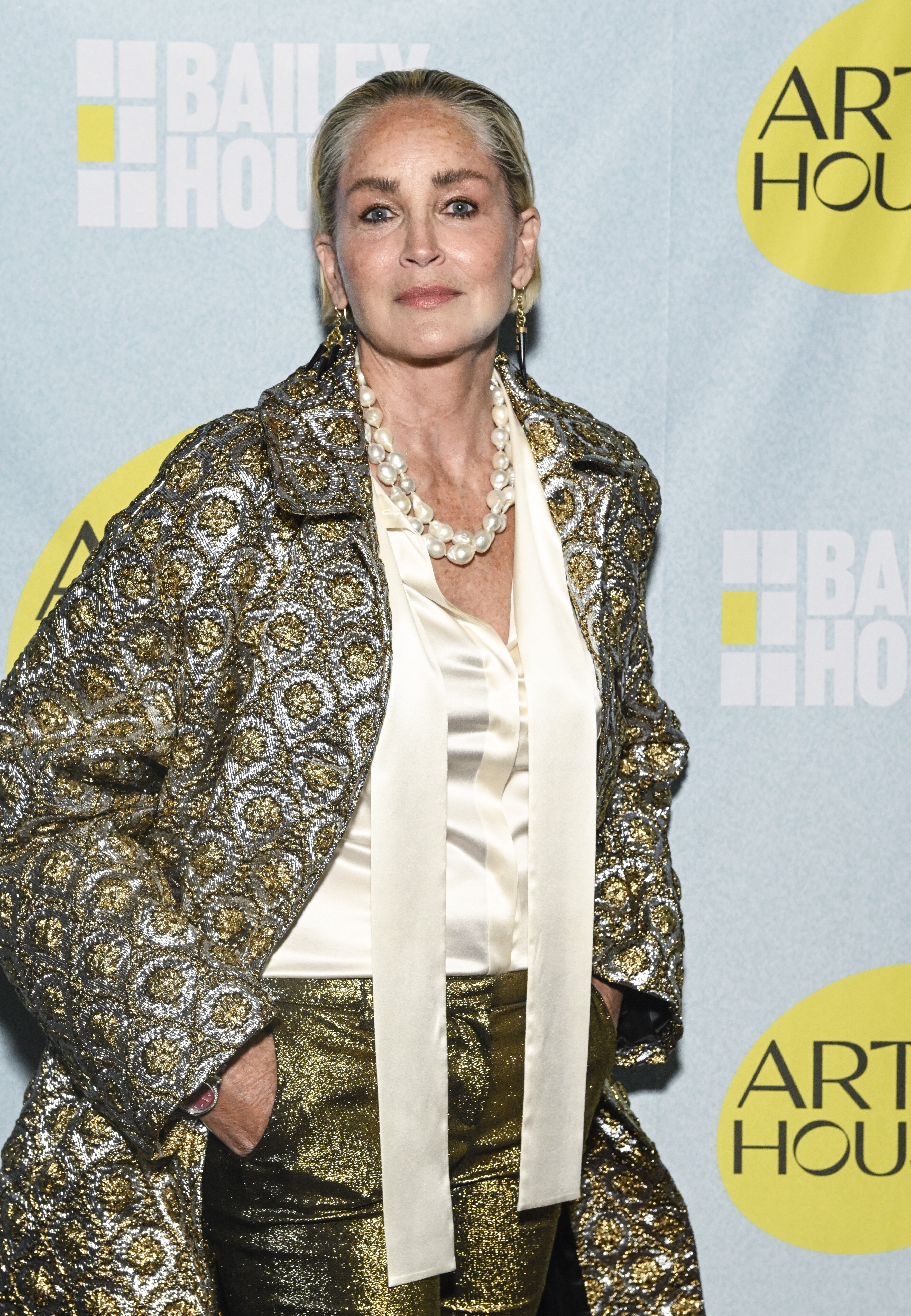 Sharon Stone attends the Bailey House's 2023 Art House benefit honoring Nan Goldin at Bowery Hotel Terrace, on June 14, 2023, in New York City. | Source: Getty Images