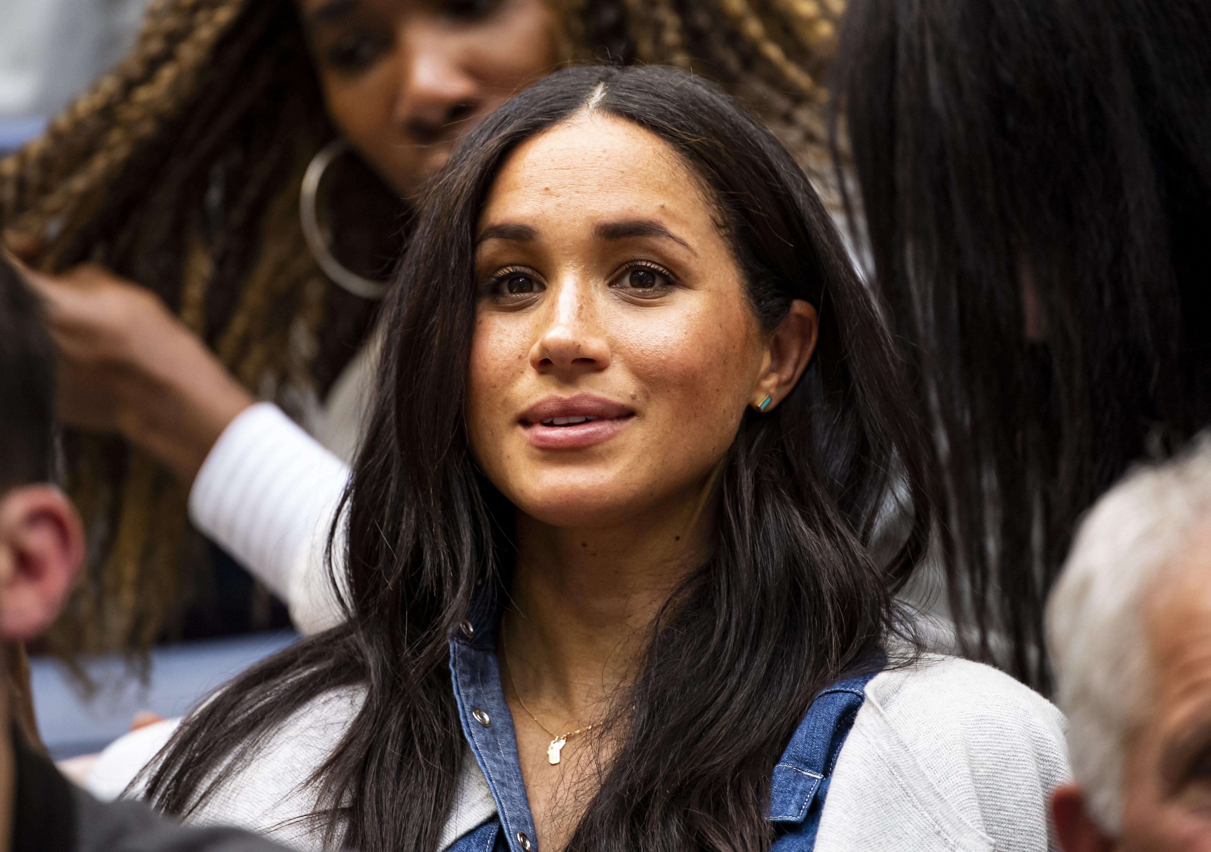 Megan Markle watches Serena Williams against Bianca Andreescu  at US Open on September 07, 2019 | Photo: GettyImages