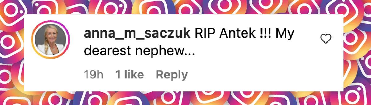 A loved one's comment on Antoni Wrobel, dated November 15, 2024 | Source: Instagram/warsaweagles