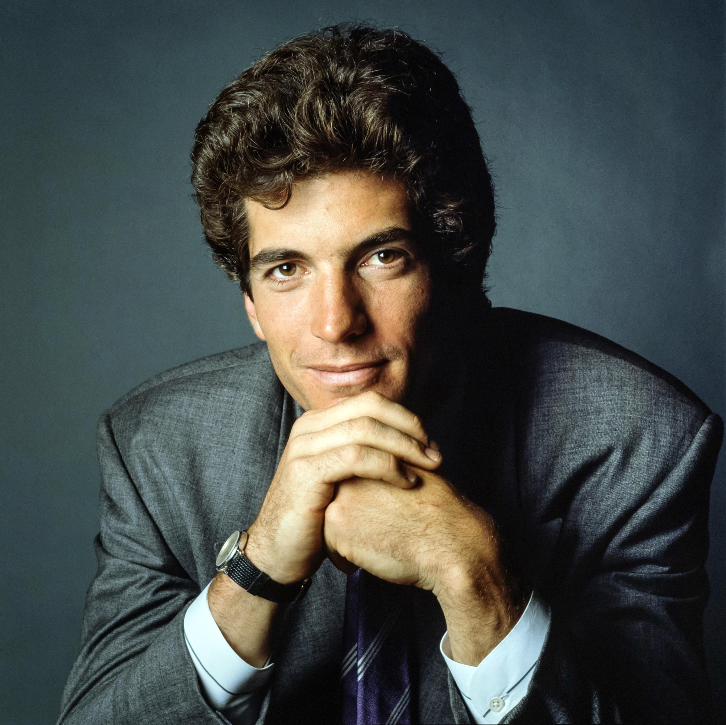 John F. Kennedy Jr. posing for a portrait in New York in 1988. | Source: Getty Images