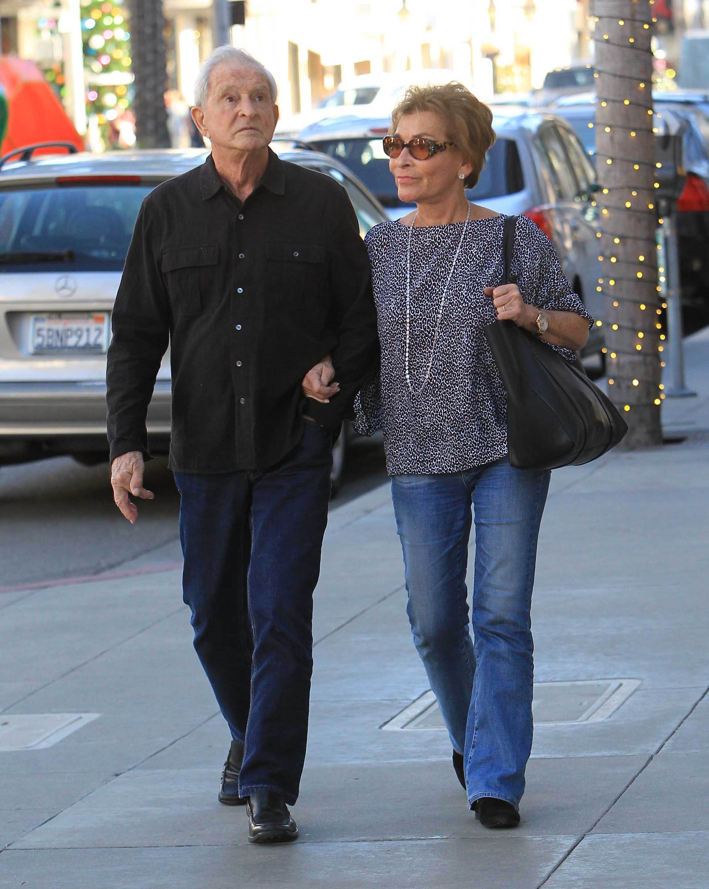 Judge Judy Sheindlin and her husband Jerry Sheindlin are seen on December 15, 2017 in Los Angeles, California | Source: Getty Images