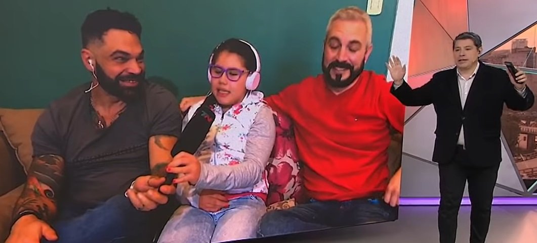 Daniel, Gastón y Bianca en una entrevista para la televisión. | Foto: YouTube/Todo Noticias