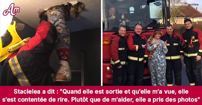 Une femme de 30 ans tombe à travers le plafond lors d'une chasse aux décorations de Noël