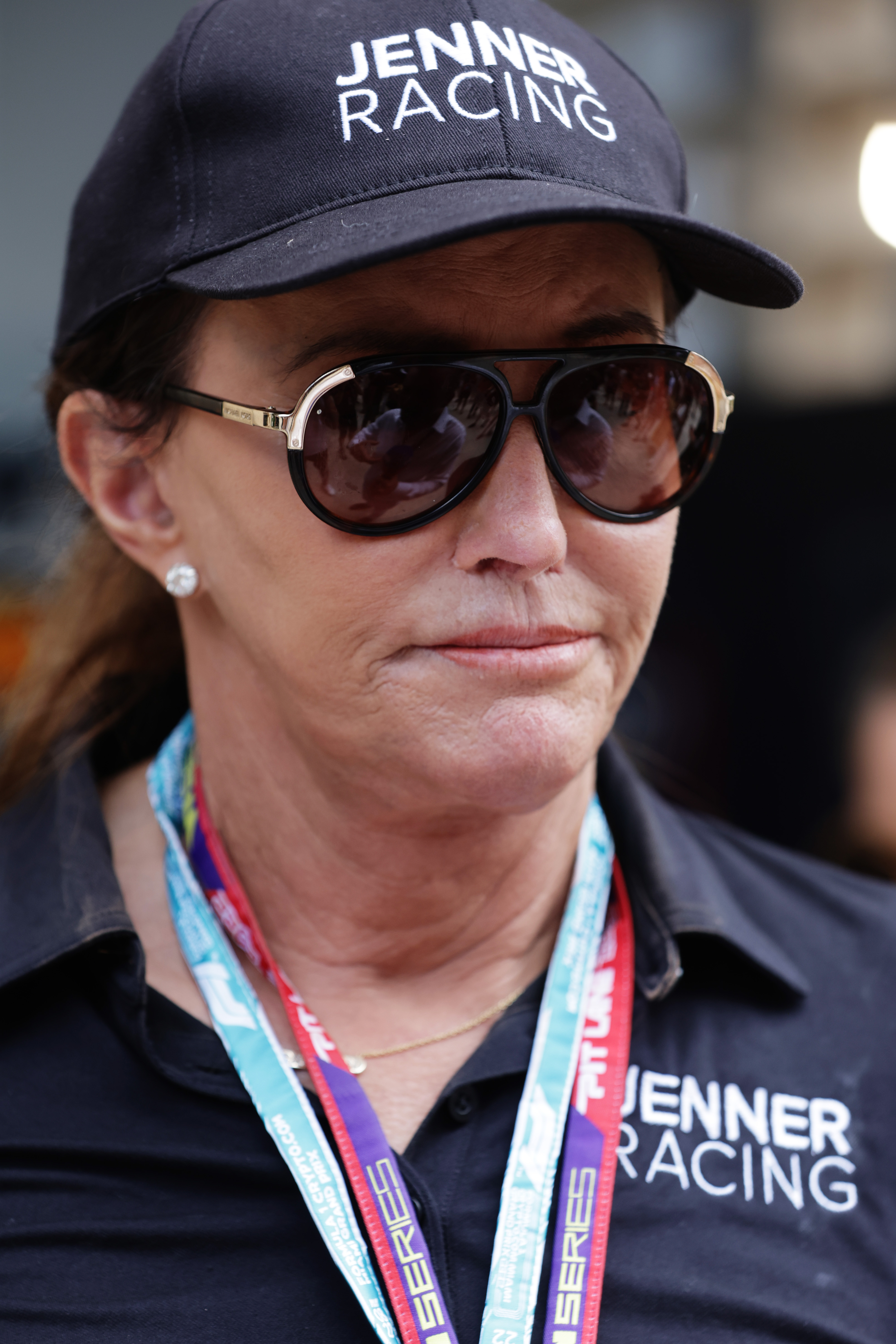 Caitlyn Jenner looks on in the Paddock prior to the F1 Grand Prix of Miami on May 08, 2022 in Miami, Florida | Source: Getty Images