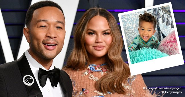 Chrissy Teigen's Look-Alike Son Miles Flashes a Huge Smile in This ...