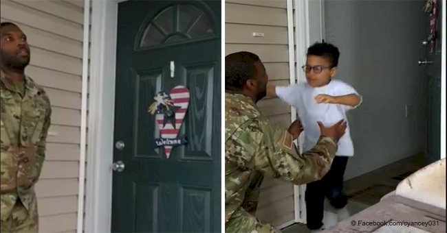 Deployed father returns home to surprise his little son (video)