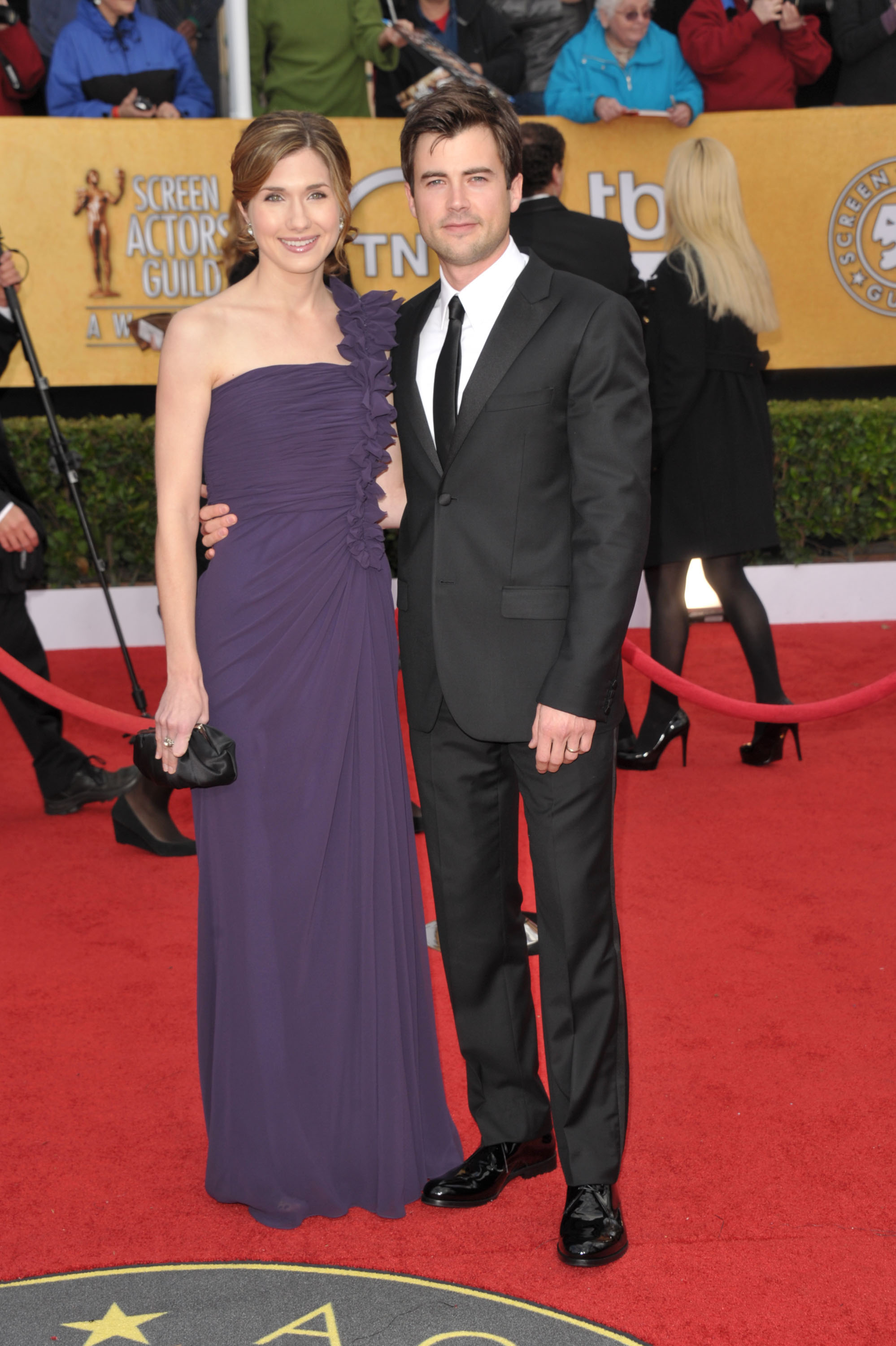 Matt Long and Lora Chaffins at the 17th Annual Screen Actors Guild Awards on January 30, 2011, in Los Angeles, California. | Source: Getty Images