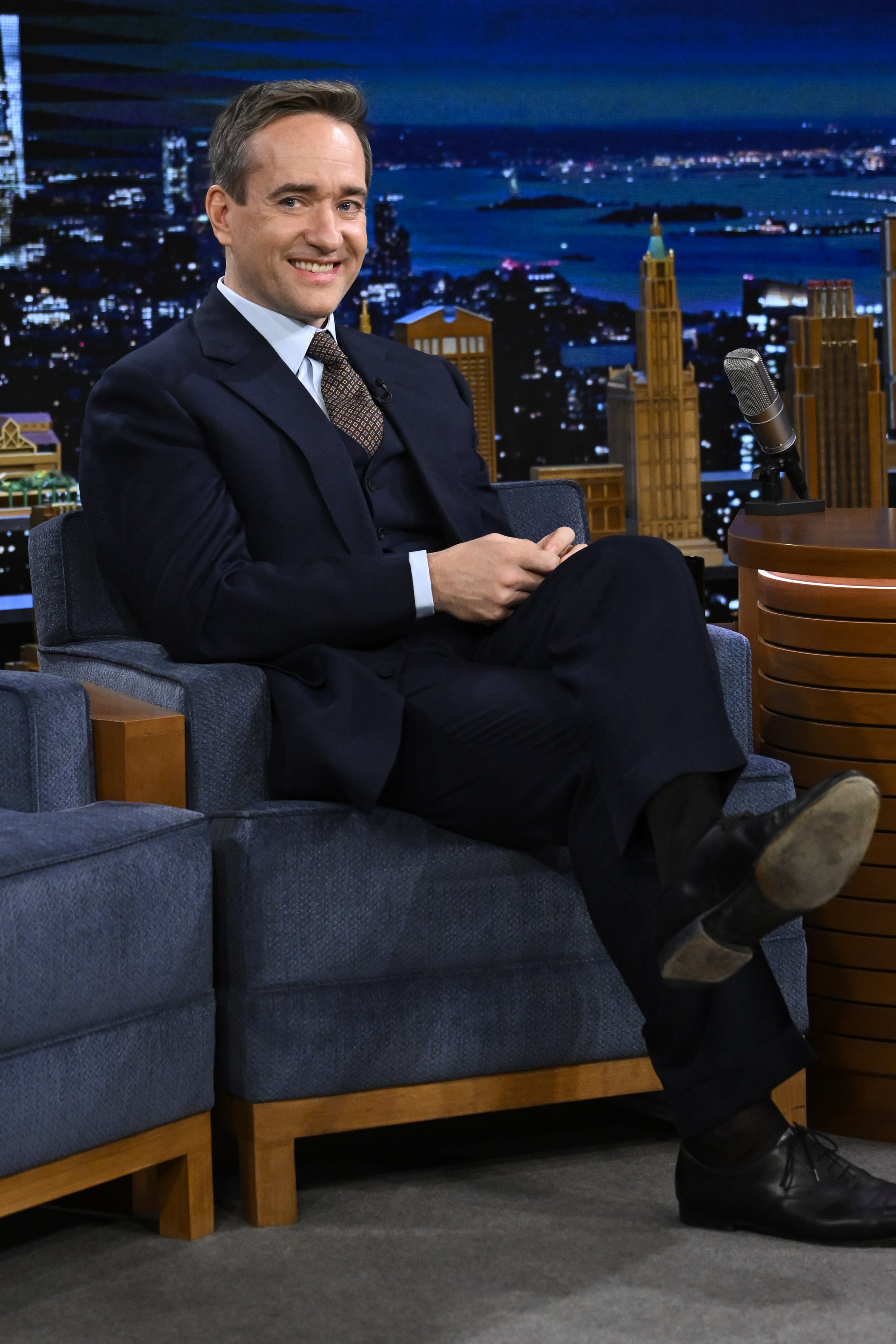 Matthew MacFayden during an interview on "The Tonight Show with Jimmy Fallon" January 12, 2023 | Source: Getty Images