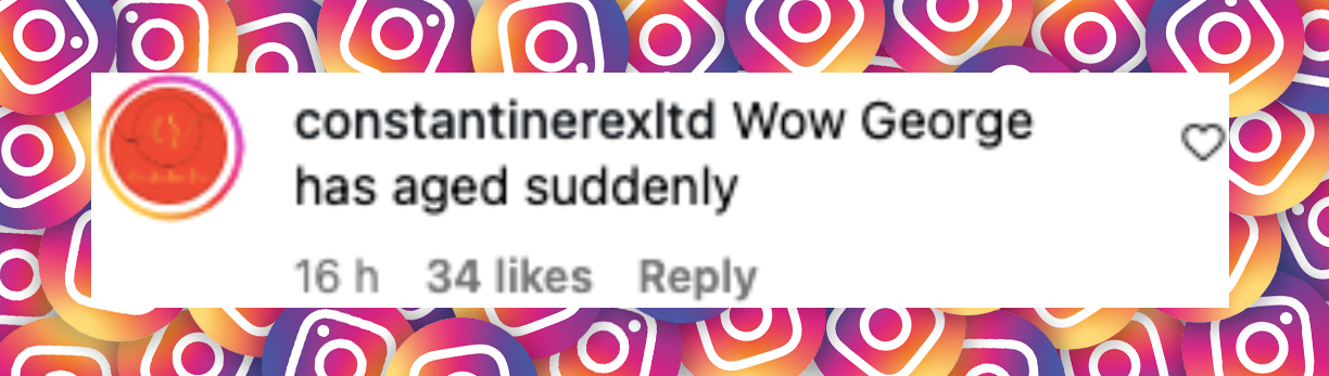 Netizen comment about George Clooney, posted on August 26, 2025. | Source: Instagram/britishvogue