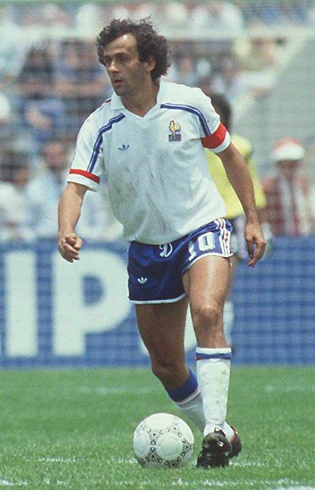 JUNE 01: FOOTBALL: WC 1986 Laenderspiel at Leon, 01.06.86, CANADA -FRANCE 0: 1, Michel PLATINI / FROM.  |  Photo: Getty Images