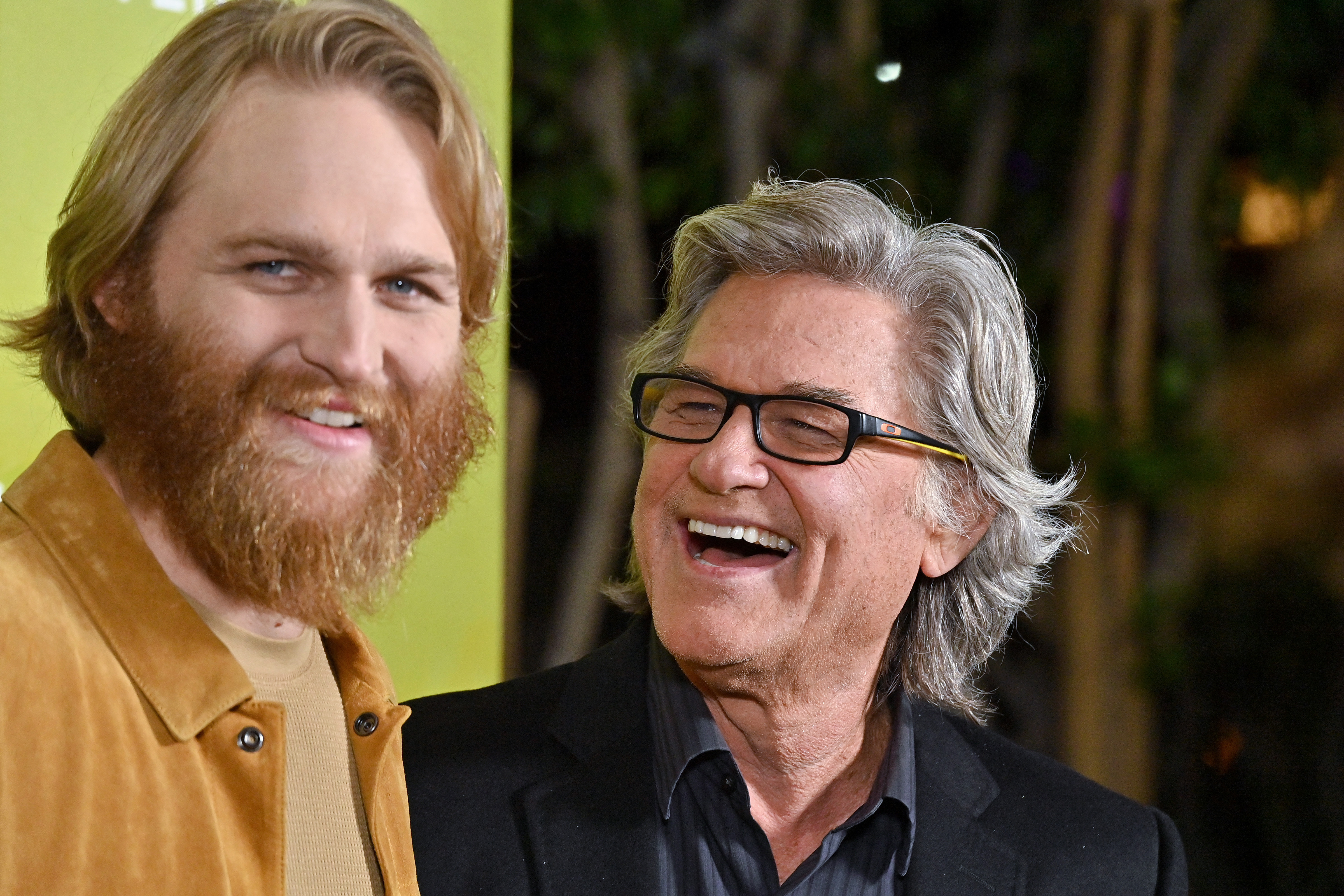 Kurt and Wyatt Russel at the Apple TV+ New Series "Monarch: Legacy of Monsters" Photo Call in December 2023 | Source: Getty Images