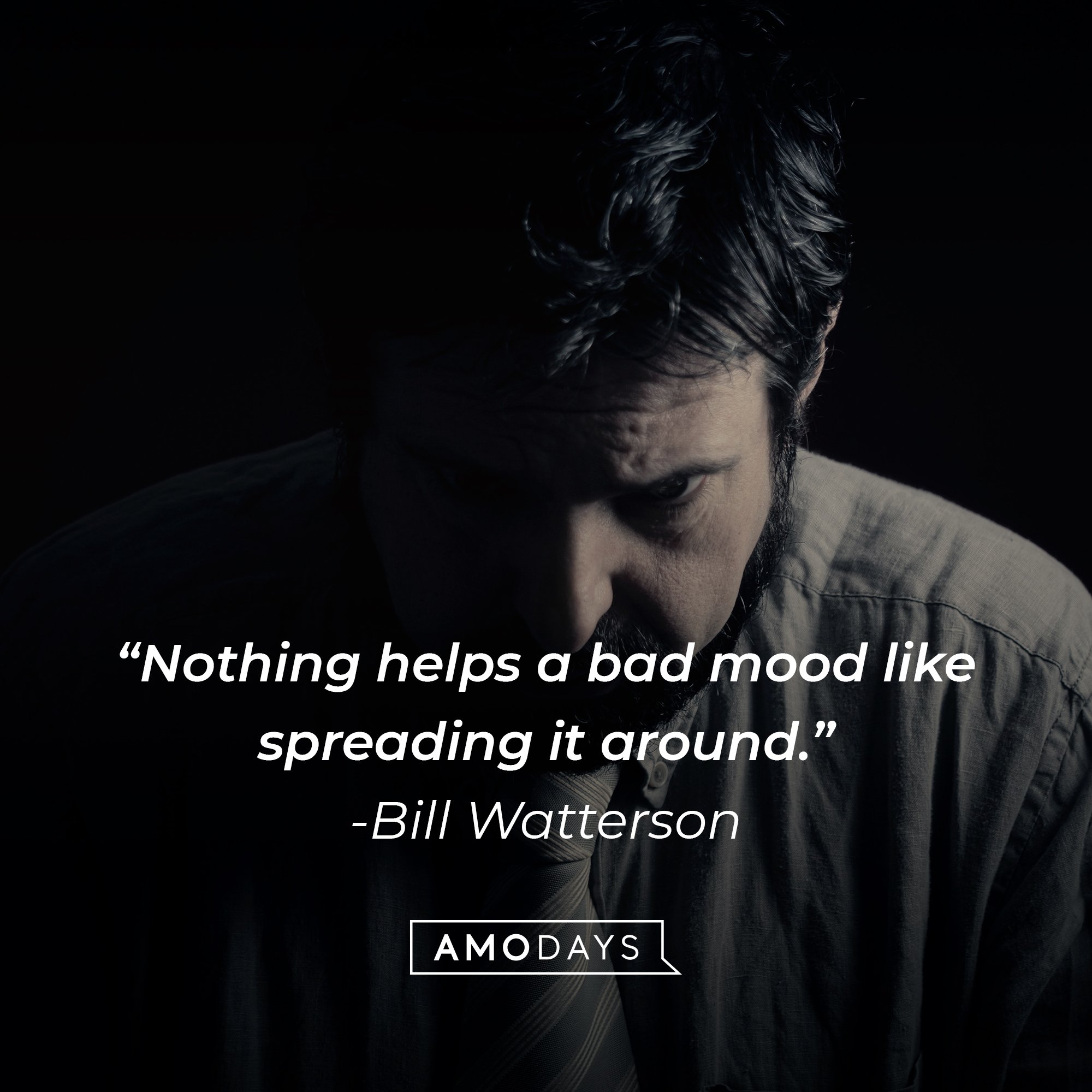  Bill Watterson’s quote: "Nothing helps a bad mood like spreading it around." | Image: AmoDays
