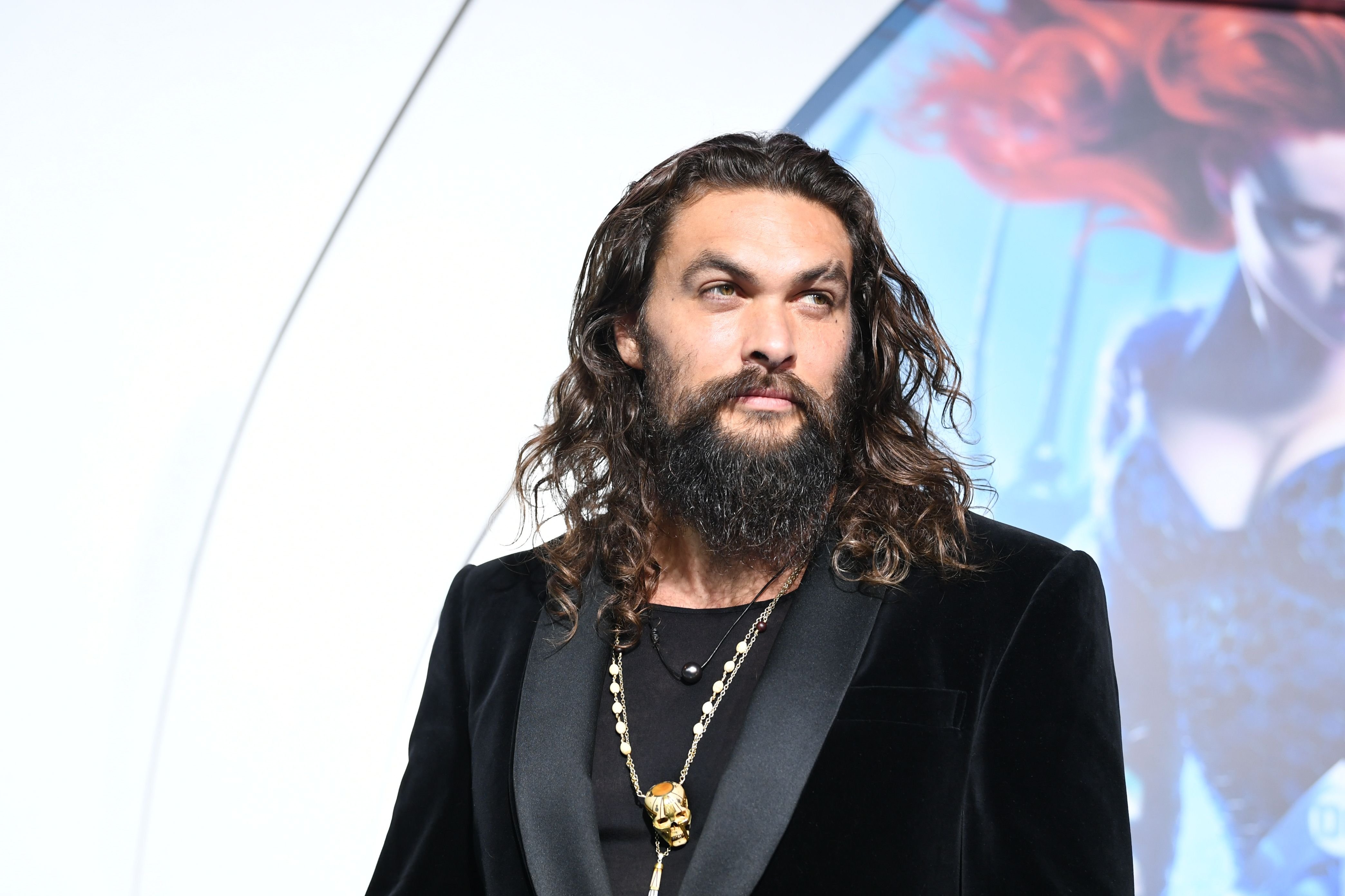  Jason Momoa at the premiere of "Aquaman" on December 12, 2018 in Los Angeles. | Source: Getty Images