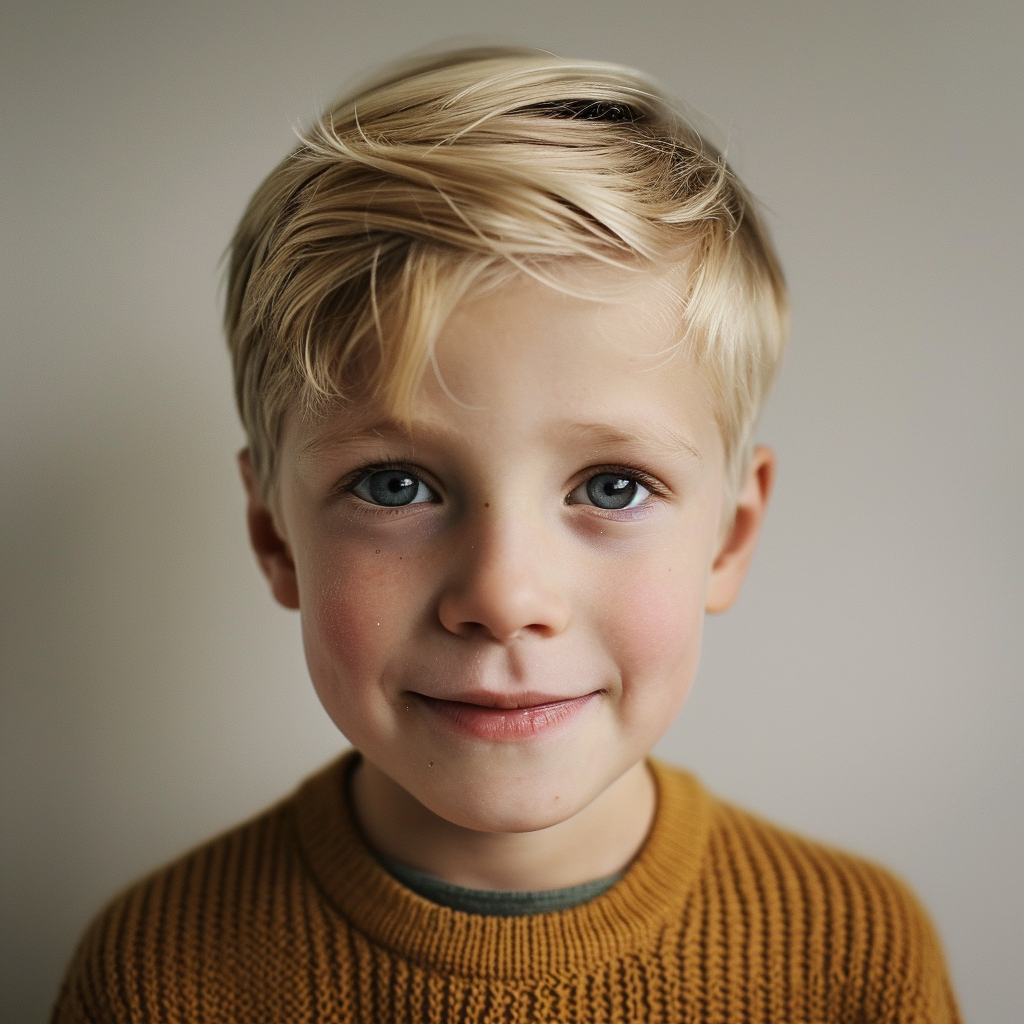 A close-up of a little boy | Source: Midjourney