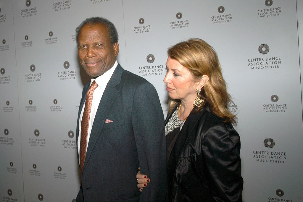 Sidney Poitier and Joanna Shimkus at Center Dance Association and Alvin Ailey Dance Theatre host "THRILL. THEN CHILL." benefit after party on February 24, 2006 | Photo: Getty Images